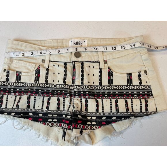 Paige Womens Cut Off Shorty Mini Shorts Echo Park Grey Nomad Size 27 - Picture 5 of 11